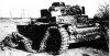 Разбитый артиллерией немецкий танк передовых артиллерийских наблюдателей Pz.Beob.Wg. III (на базе Pz.Kpfw. III)