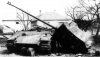 Уничтоженный в пригороде Будапешта танк Pz.Kpfw.V «Пантера» Ausf. G с нетипичным бортовым номером AJ9
