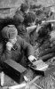 Телефонист с мини-АТС. 81-й стрелковый полк 54-й СД 26-й армии Карельского фронта. 1943 г.