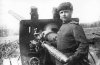 Заряжающий 122-мм пушки А-19 Копылов. 86-й артполк, 54-я стрелковая дивизия, 26-я армия, Карельский фронт. 1943 г.