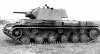Танк КВ-1 выпуска августа-октября 1941 г. с упрощенной башней и усиленными катками. Ленинградский фронт, октябрь 1941 г.