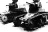 Танки Т-18М с 45-мм пушками и без двигателей, захваченные немцами. Группа армий 