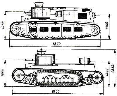 Paper projects of very first Soviet tanks