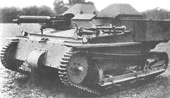 The original British Mk.IV Carden-Loyd armed with the 7.92-mm Vickers