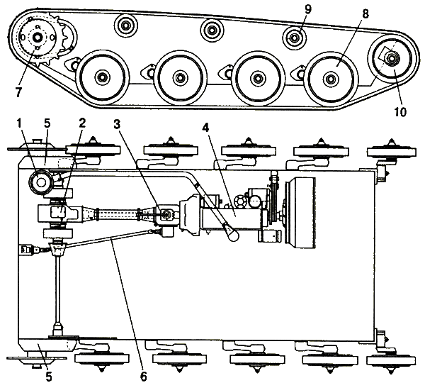 The chassis of the T-60