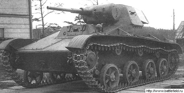T-60-2 Light Tank armed with ZIS-19BM Main Gun