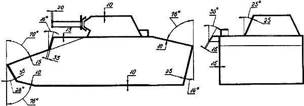 Armor protection of the T-60