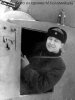 Бригадный комиссар Г.П.Романов на водительском месте ФАИ-М. Ленинградский фронт 1942