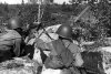 Бронебойщики на позиции для стрельбы по паровозу. 186-я стрелковая дивизия, 1942 г.