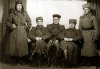 Фото с сослуживцами (А.Гончаров второй слева). Румыния, 1945