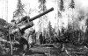 батарея 122-мм гаубиц М-30 на огневой позиции. Карельский фронт, 32армия.