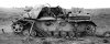 Brumbar полностью разрушен тяжелым снарядом. Поныри, Курская битва. Июль 15, 1943 г.