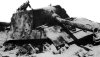 Jagdtiger поврежден авиацией и взорван экипажем под Сент-Адриасбергом. Апрель 16, 1945 г.