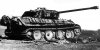 Panther Ausf G повреждена артиллерией. Балатонская операция. Весна 1945 г.