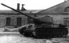 Опытный образец Т-34 со 100-мм пушкой Д-10Т на территории завода №183. Февраль 1945 г.