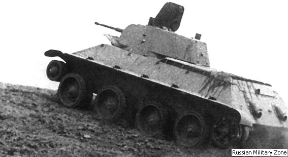 Испытания танка А-20 на колесном ходу. НИИБТ Полигон. 1939