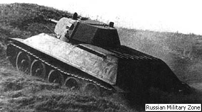 Экспериментальный танк А-32 на заводских испытаниях. 1939