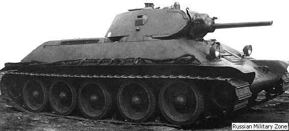 Серийный танк Т-34 образца 1940 года с пушкой Л-11