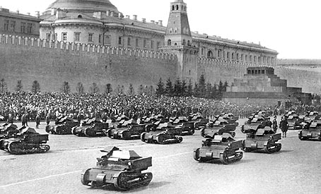 T-27s on the military parade in Moscow